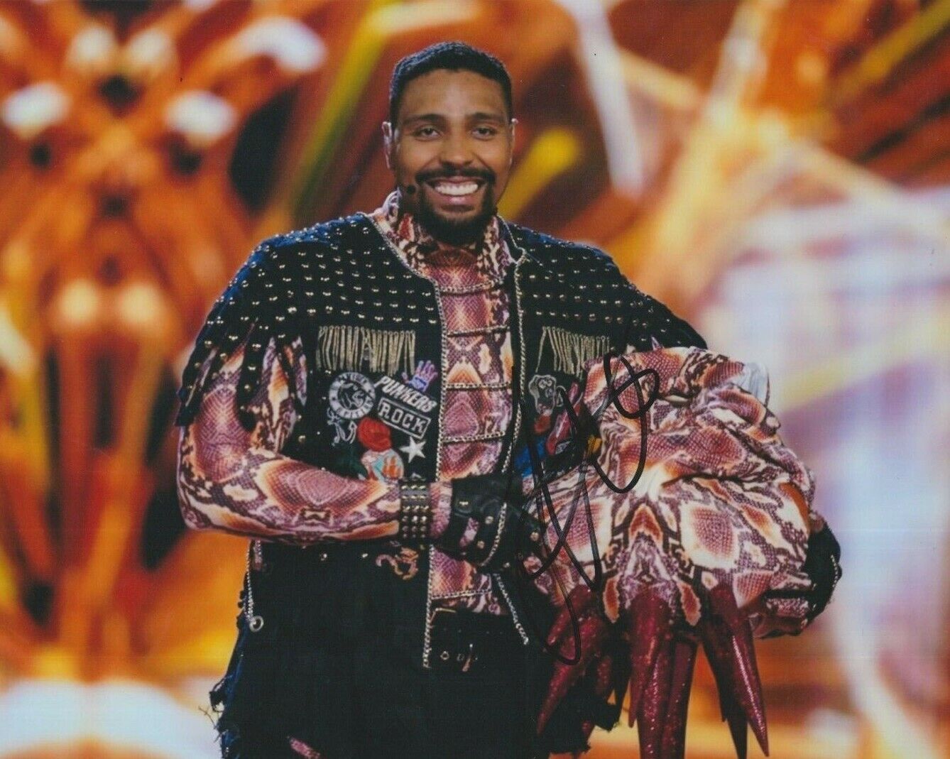 Jordan Banjo (The Masked Dancer) **HAND SIGNED** 8x10 Photo Poster painting ~ AUTOGRAPHED