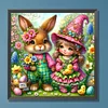 Diamond Painting -DIY Full Round Drill Easter Flower Bunny