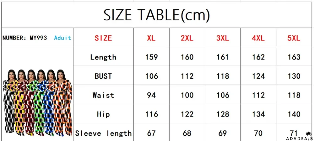 New Fashion Plus Size Women's Fall Long Sleeve Print Casual Wide Leg Jumpsuit