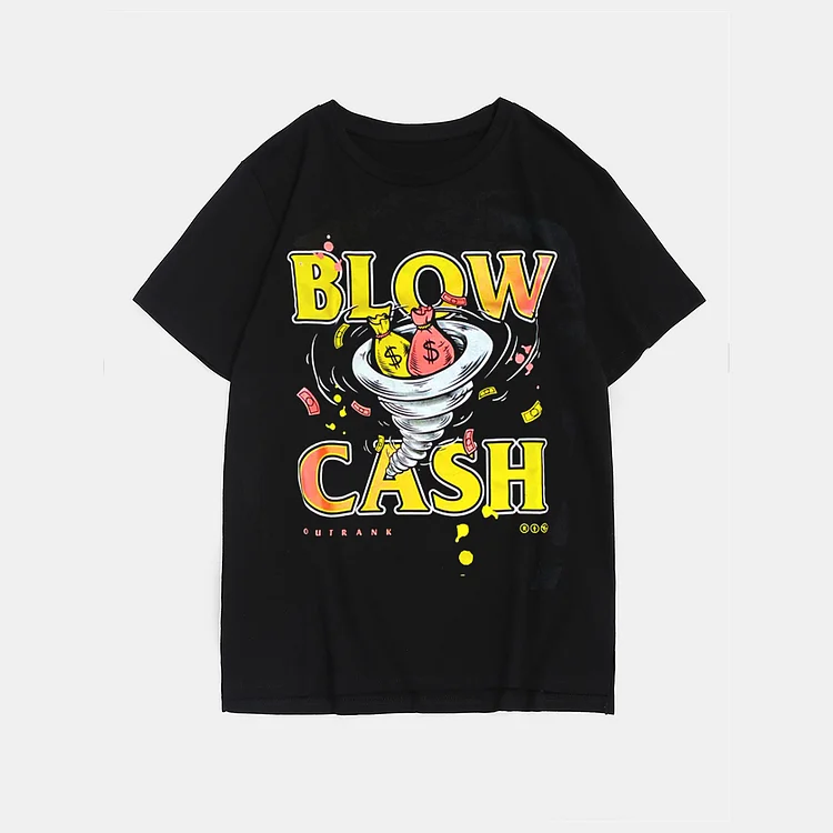 Plus Size Black Blow Cush T-Shirt