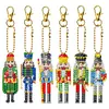 Nutcracker-(Double-Sided)6pcs Diamond painting keychain