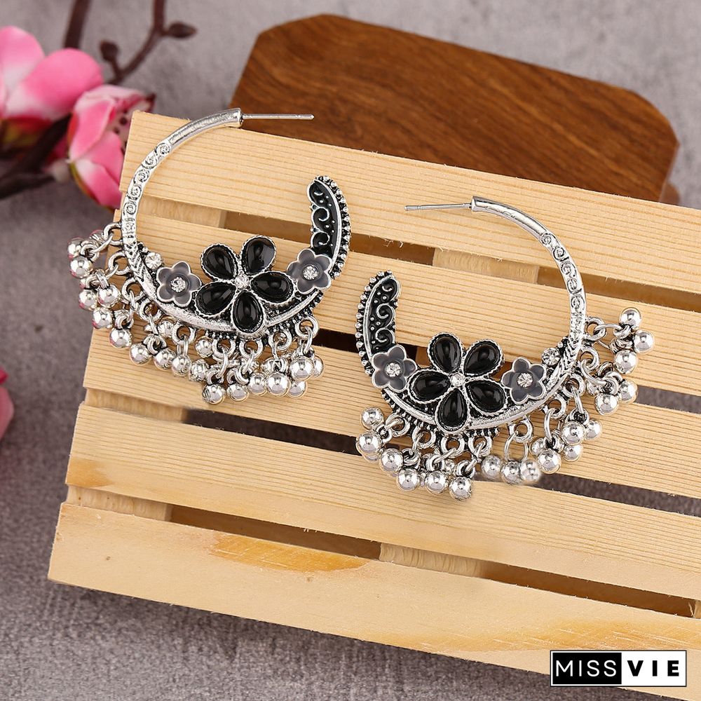 Women's Flower Alloy Earrings