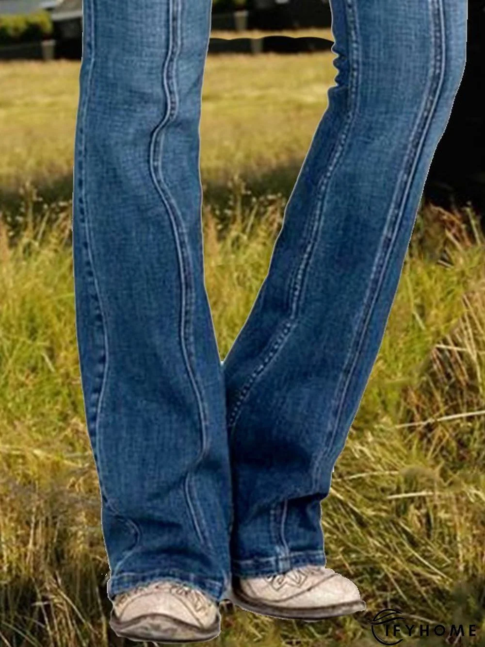 Shift Solid Casual Paneled Jeans | IFYHOME