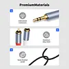 3.5mm To RCA Cable Nylon Braided 3.5mm 1/8 Inch Male TRS To 2 RCA Y Splitter Cable for Smartphones MP3 Tablets Speakers HDTV