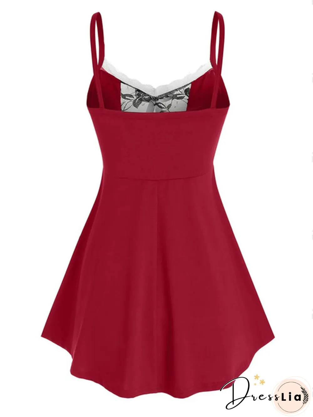 Lace Tank Top Women Sleeveless V Neck Patchwork Cami Tank Tops Summer Casual Multi Colored Fashion Ladies Shirt Tank Top