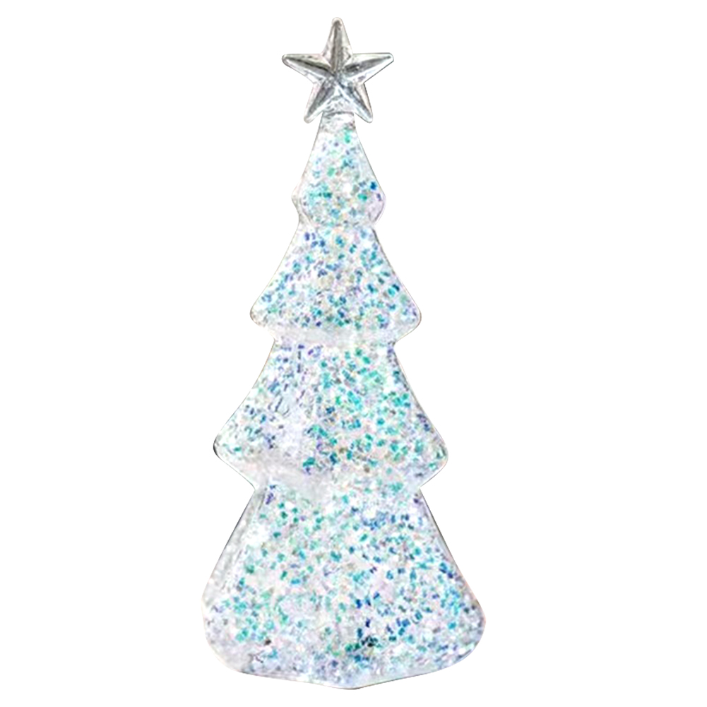 Glowing Glass Christmas Tree Ornament Decorative Party Xmas Festival Kid Gift