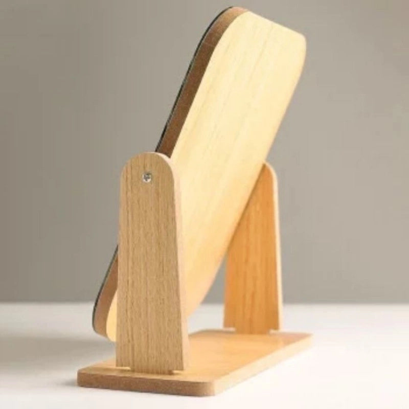 Minimalist Solid Color Wood Mirror 1 Piece