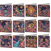 12pcs  Zodiac Signs Diamond Art Greeting Cards DIY 12 Pack with Envelopes