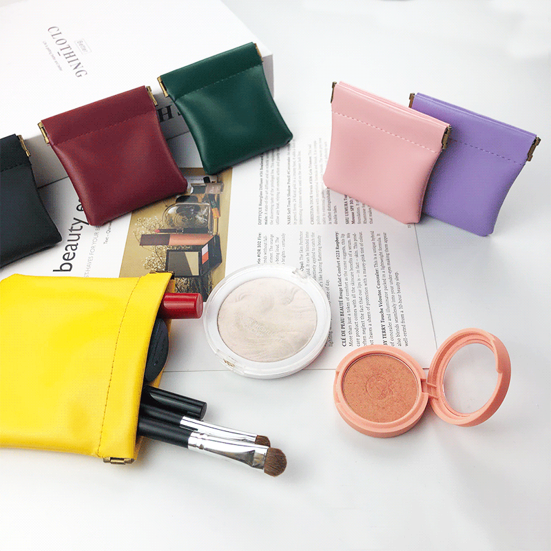  thdmladies Leather Squeeze Coin Purse thedmladies