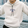 Men's "SAN FRANCISCO" Oversized Embroidered Sherpa Sweatshirt by Inlyline