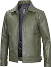Decrum Mens Leather Jacket - Real Lambskin Classic Vintage Style Leather Jackets For Men