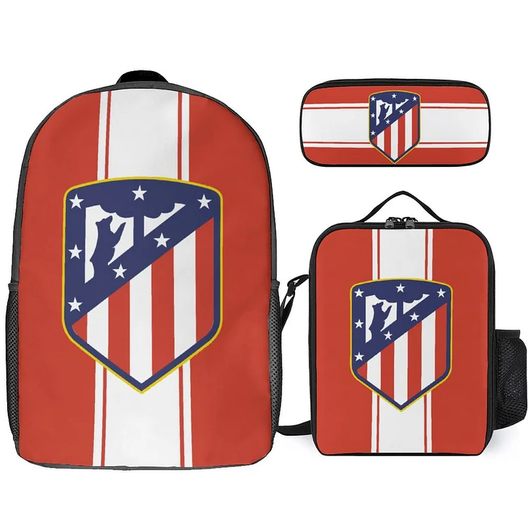 Atletico Madrid Student Schulranzen Lunchbag Stifttasche Kombination
