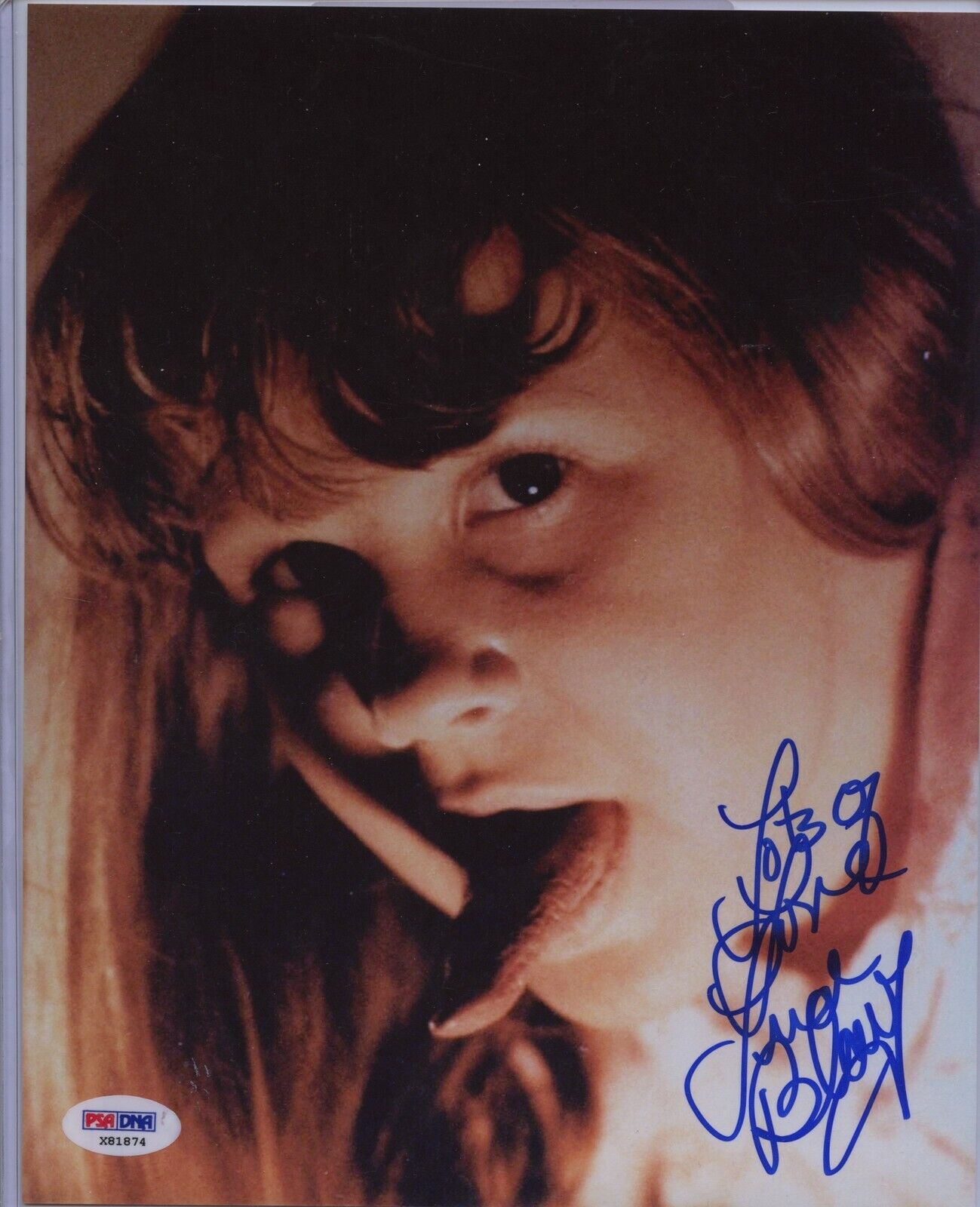 LINDA BLAIR 8x10 Photo Poster painting Signed Autographed Auto PSA DNA COA The Exorcist