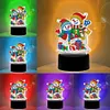 DIY Diamond Painting 7 Color Night Light Lamp Home Decoration Ornament Gift Kit(Christmas Snowman)