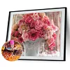 Diamond Painting -DIY Round Drill Rose Flowerpot