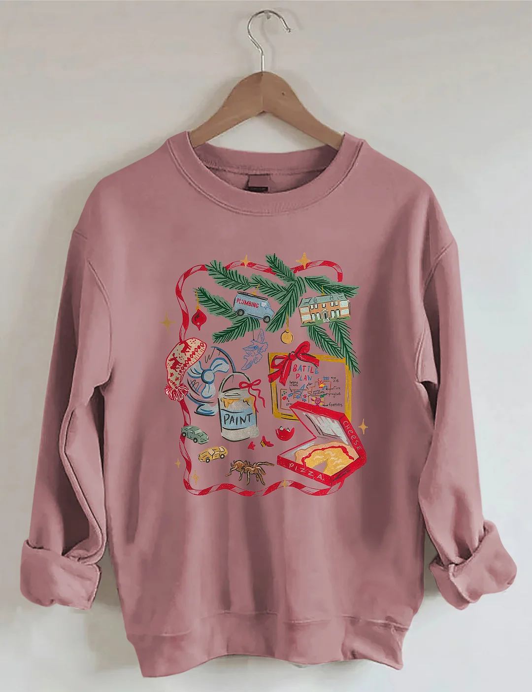 Home Alone Battle Plan Map Christmas Sweatshirt