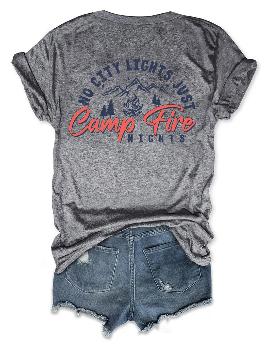No City Lights Just Campfire Nights T-shirt