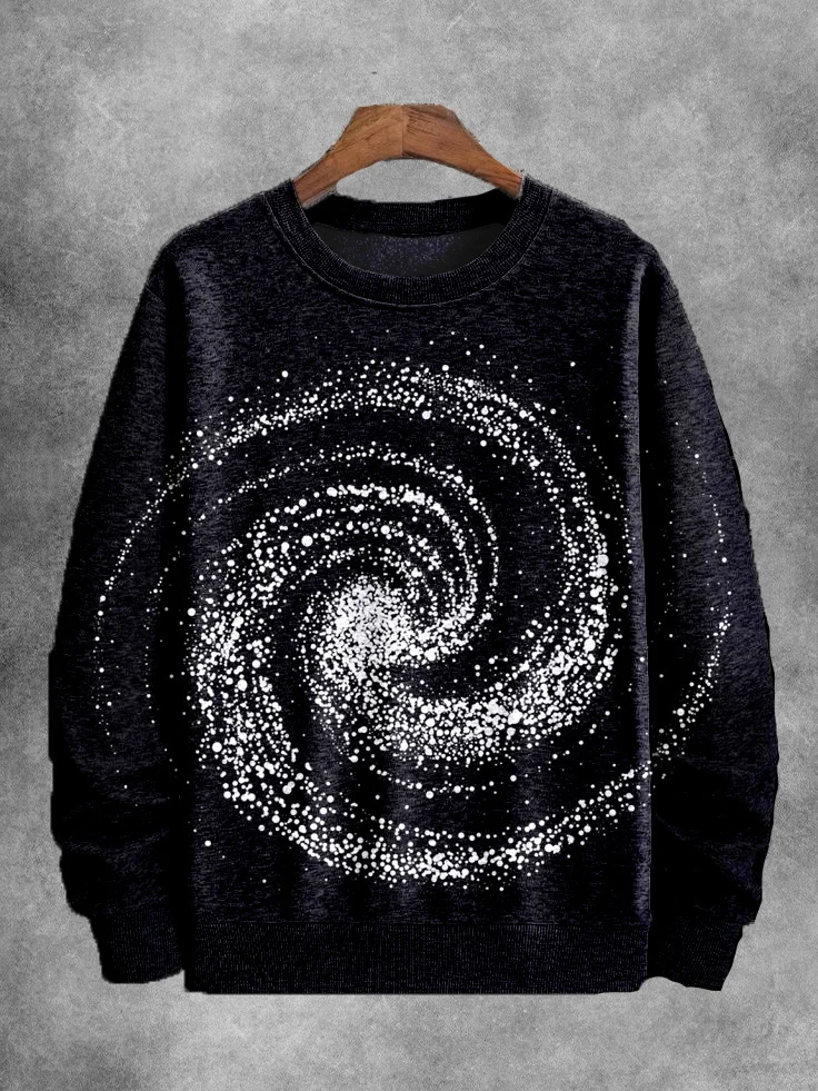 Men's Galaxy Universe Art Print Casual Sweatshirt