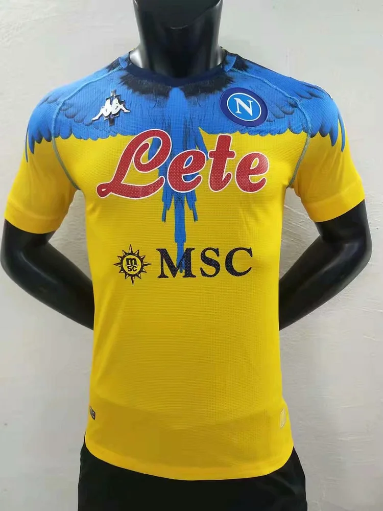 Retro Player Version 2021-2022 Naples Yellow Special Edition Jersey
