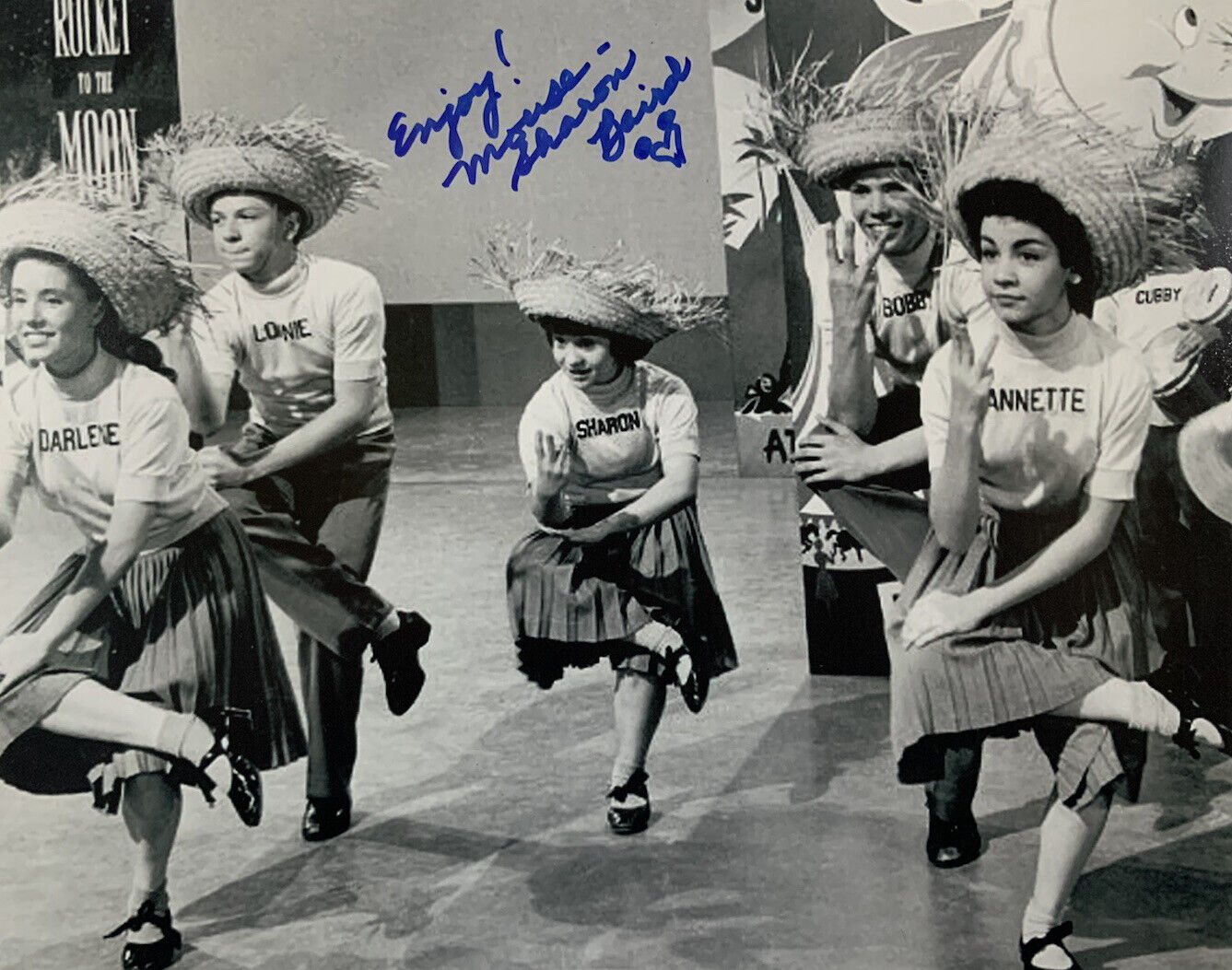 SHARON BAIRD HAND SIGNED 8x10 Photo Poster painting MICKEY MOUSEKETEERS AUTOGRAPH RARE COA