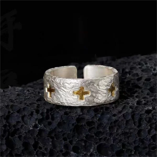 Sterling Silver Cross Handmade Ring