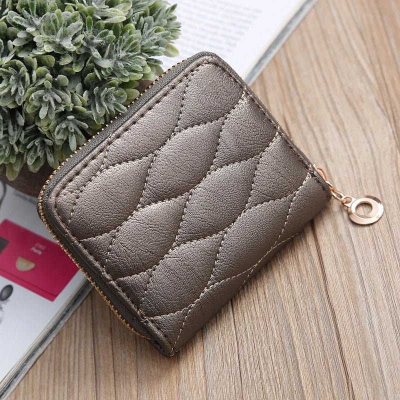 Korean Embroidered Creative Short Mesh Small Wallet