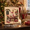 (20x20cm)Santa Workshop DIY Pearl Painting Art With Inner Wooden Framed Kit