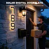 17cm Solar Lighted House Numbers IP44 Waterproof Light Up LED Address Signs