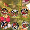 6pcs/set DIY Diamond Special Shape Pearl Art Hanging Wooden Christmas Tree Ornament Kit