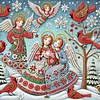 (US Only)4pcs Xmas Angel - Diamond Painting - Partial Special Shaped Drill (Canvas|30*30cm)