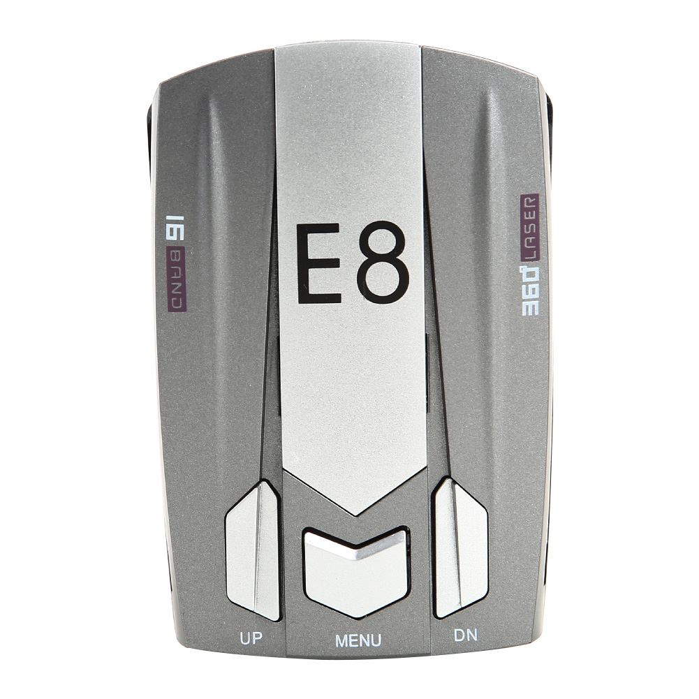 

E8 2020 Car Radar Detector English Russian Human Voice Speed Warning X K, 501 Original