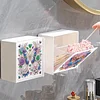 (US Local)Diamond Painting Storage Box Wall Mount Diamond Art Organizer Box (Butterfly A)