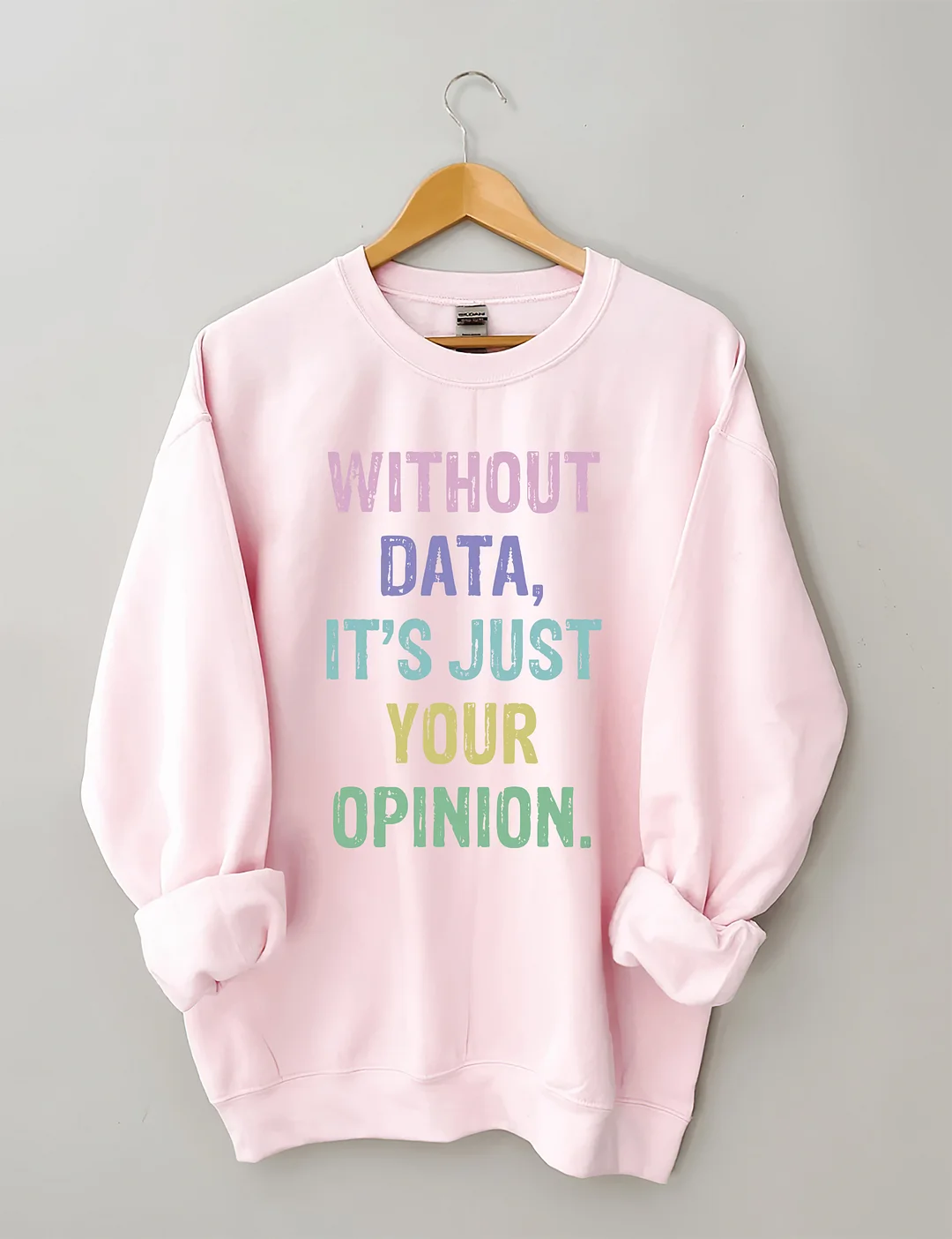 Without Data It's Just Your Opinion Data Analyst Gift Sweatshirt