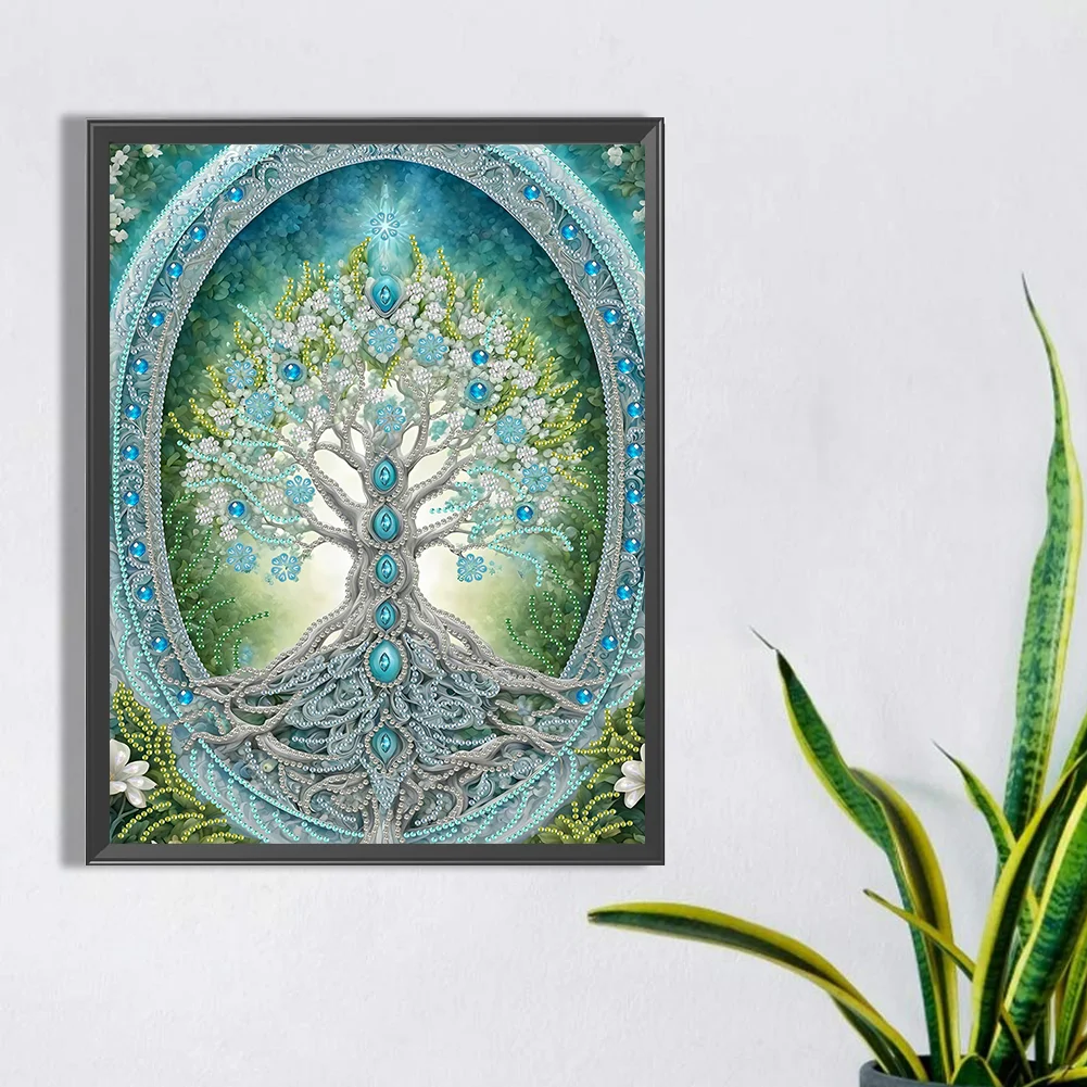 Diamond Painting - Partial Special Shaped Drill - Life Tree(Canvas|30*40cm)