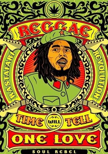 BOB MARLEY POSTER - TIME WILL TELL - Photo Poster painting POSTER INSERT PERFECT FOR FRAMING