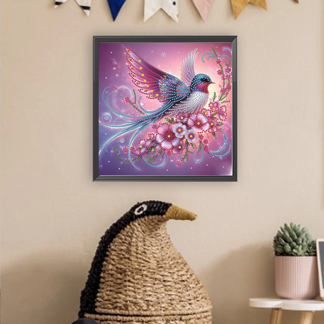 Bluebirds - Partial Special Shaped Drill Diamond Painting Kits (Canvas|30*30cm)