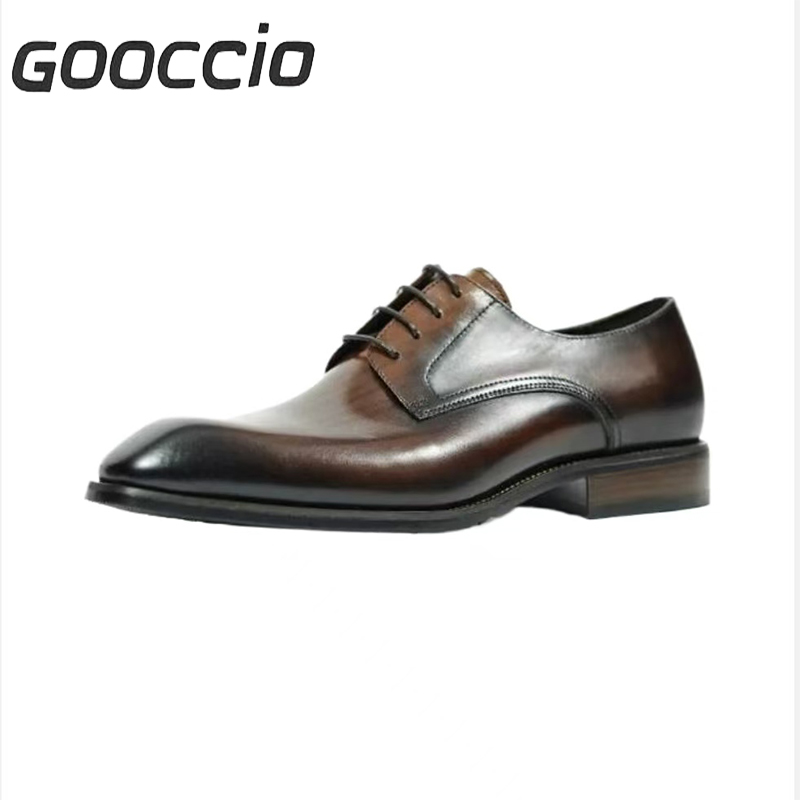 CW182 Cowhide Oxford Derby Shoes For Men GOOCCIO  