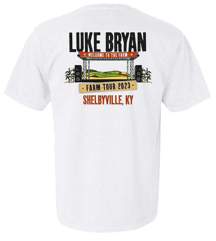 Luke Bryan 2023 Farm Tour Official T-Shirt - Shelbyville, KY - PRE-ORDER