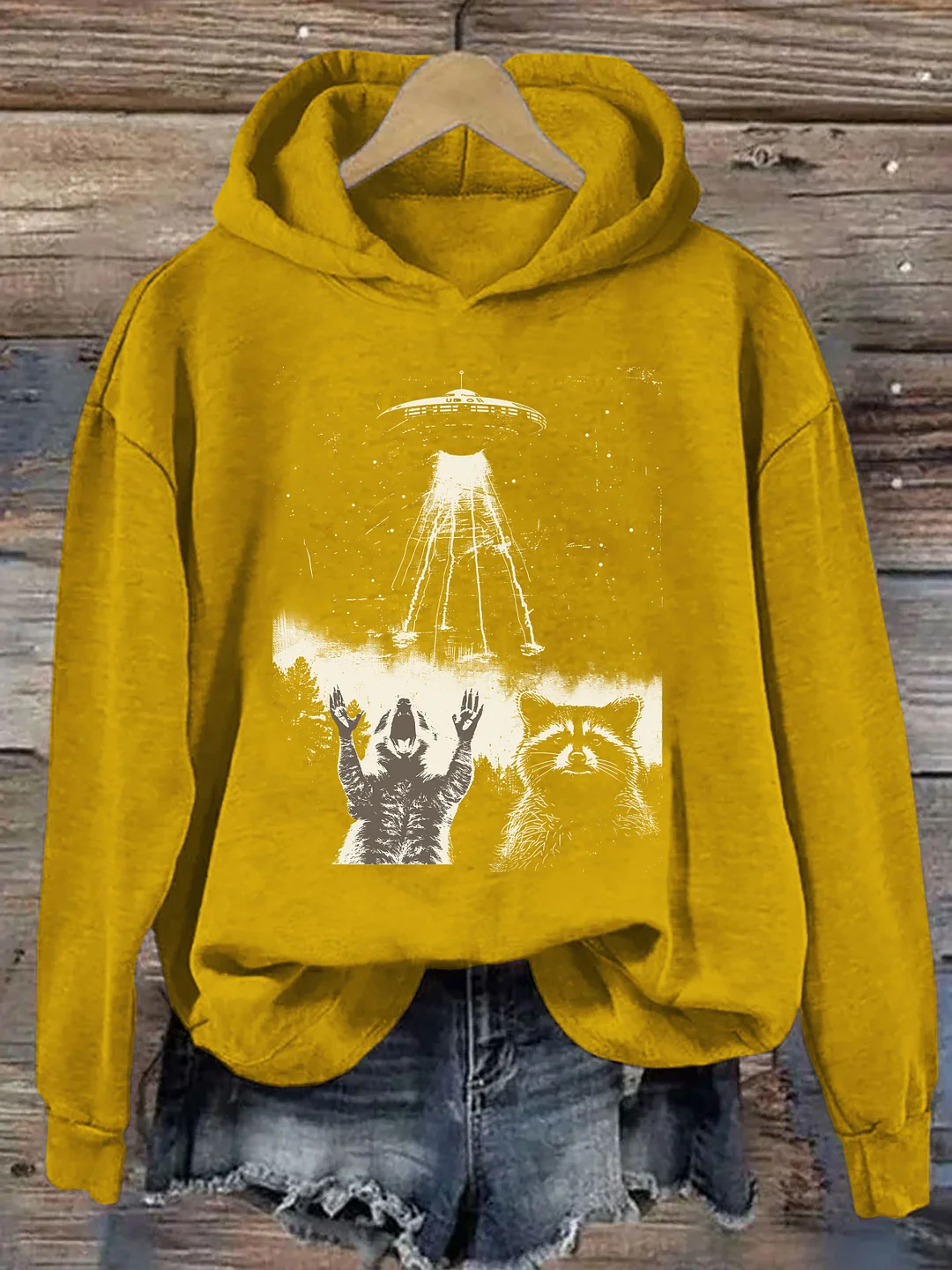 Raccoon UFO Hoodie