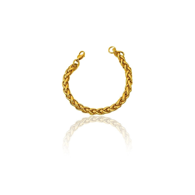 Hip-Hop Retro Rhombus 304 Stainless Steel Bracelets In Bulk