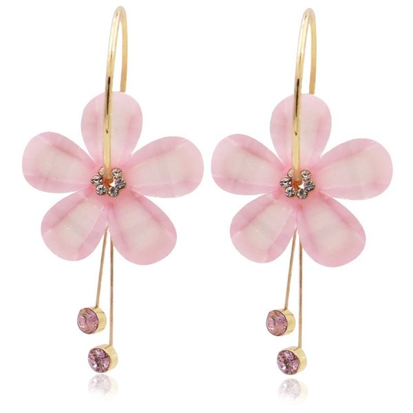 Camellia earrings temperament long exaggerated tassel earrings woman earrings - Shop Trendy Women's Fashion | TeeYours