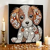 uk.everydayedeals DIY Pearl Painting With Frame - Handmade Self-Adhesive Pearls - Puppy(30*30cm)