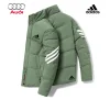 ADIDAS | AUDI, JAQUETA DE PENAS DE ganso BRANCA, VENDA DE ESTOQUE, QUANTIDADE LIMITADA