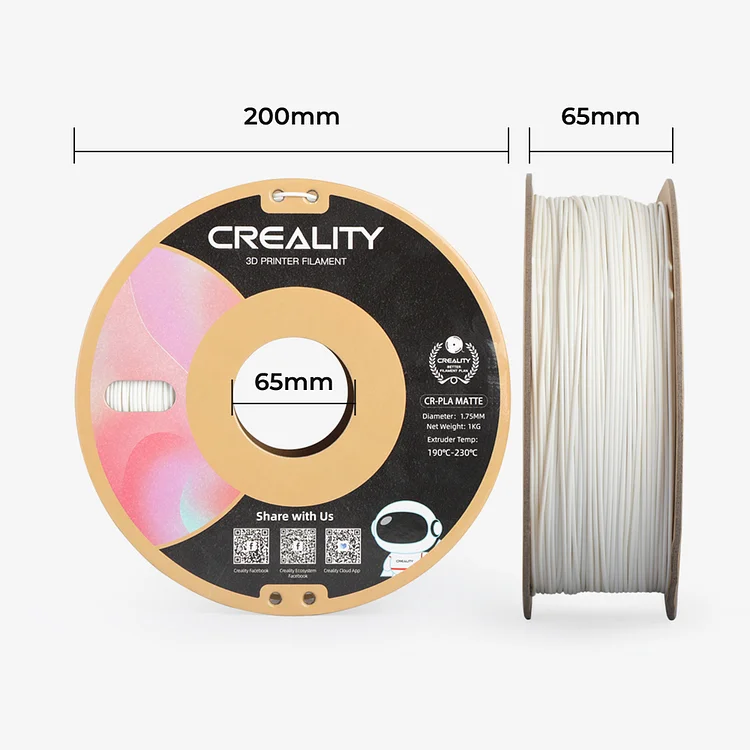 Creality 1.75mm PLA Filament [2 Rolls] - Black