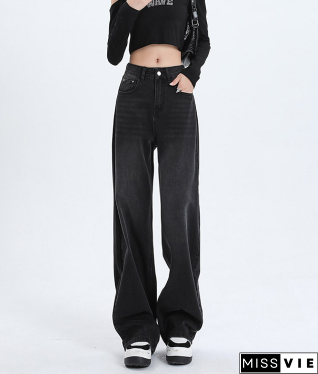 Blue Wash Baggy Boyfriend Jeans