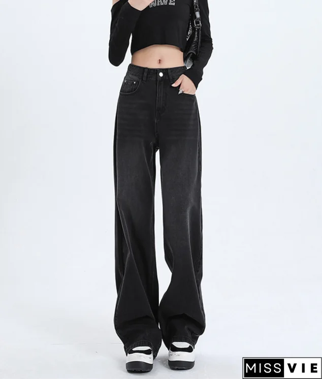 Blue Wash Baggy Boyfriend Jeans