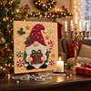 (20x20cm)Gift Gnome DIY Pearl Painting Art With Inner Wooden Framed Kit