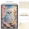 50 Pages DIY Owl A5 Diamond Painting Notebook