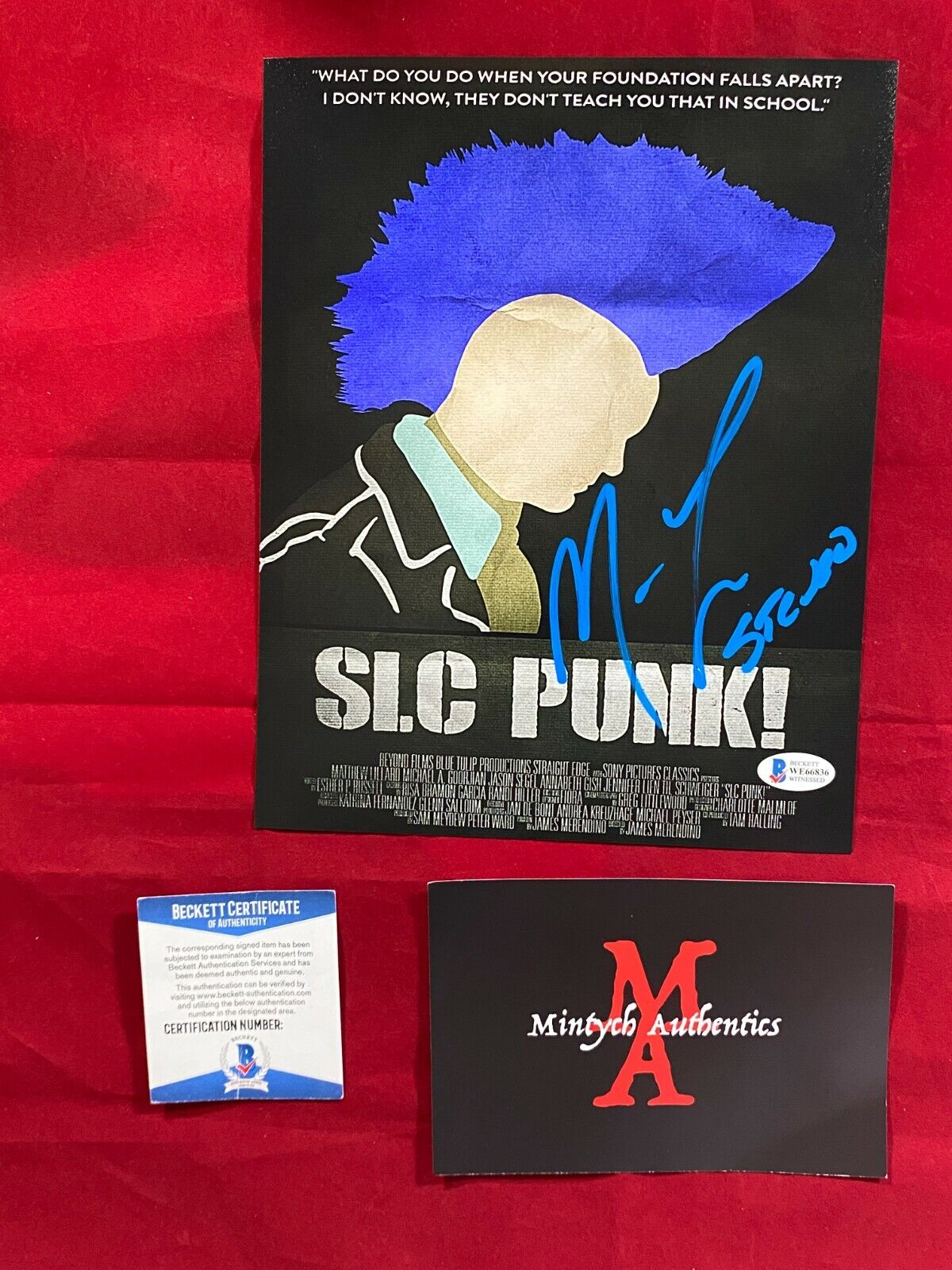 MATTHEW LILLARD AUTOGRAPHED SIGNED 8x10 Photo Poster painting! SLC PUNK! BECKETT COA! HORROR!