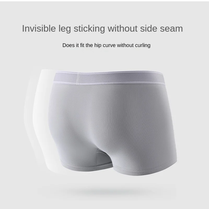 Billionm Sports Shorts Traceless Underwear Men Lingerie Boxer Breathable Pure Cotton Briefs Large Size Panties Men's Gift New